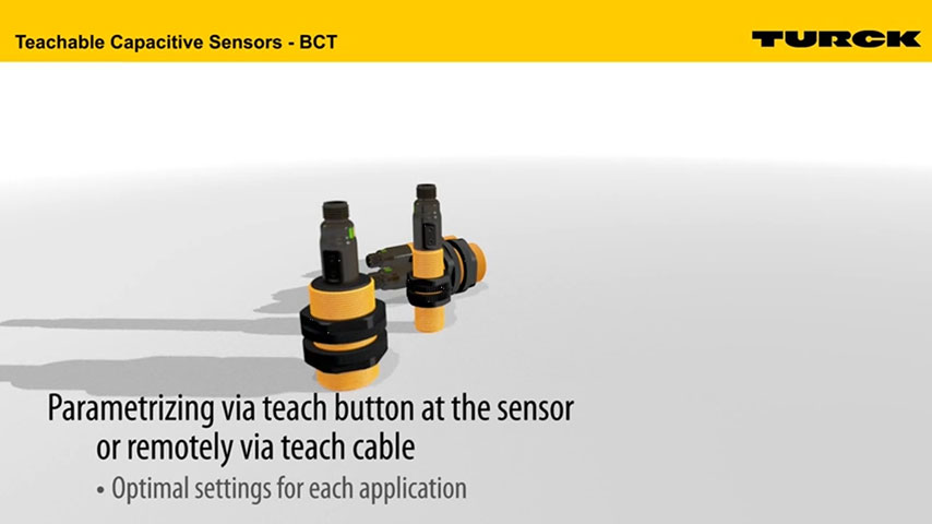Capacitive Sensors with Single-Click Teach
